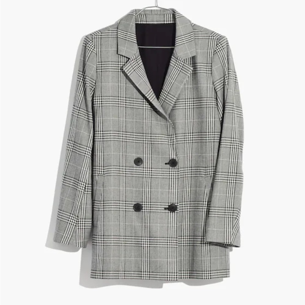 Women's Plaid Blazer